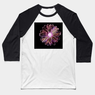 Neon Flower Baseball T-Shirt